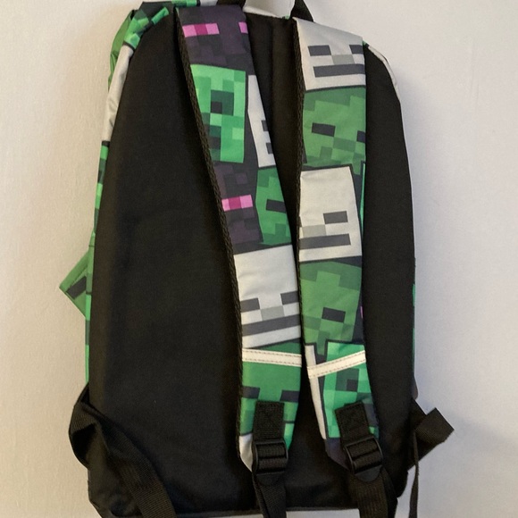 NEW Minecraft Backpack Green/Black - Picture 3 of 3